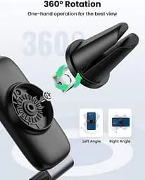 Автомобільний тримач для смартфна Ugreen LP120 Air Vent Mount Phone Holder Косм. Сірий - мініатюра 4