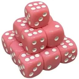 Настольная игра Games 7 Days Кубик D6 с точками (розовый) , 1 шт. (g7dd6dotspink)