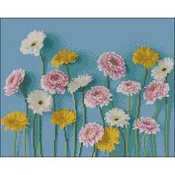 Алмазная мозаика Strateg ПРЕМИУМ Цветочная галерея без подрамника размером 40х50 см (ZAV4050-3)