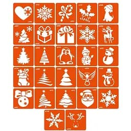 Набор трафаретов для био-тату W - зима Fresh Tattoo w_simple_5x5_27_1