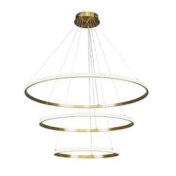 Люстра стельова LED Levistella 7529833-3A BRONZE LED (400+600+800), 130W, бронзовий метал, сучасний стиль для вітальні - мініатюра 2