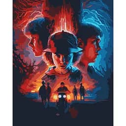 Картина по номерам Santi Очень странные чудеса. Дети Хокинса 40х50 см (955783)