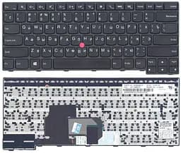 Клавіатура для ноутбука Lenovo ThinkPad (E450) із вказівником (Point Stick), Black, (Black Frame) - мініатюра 3