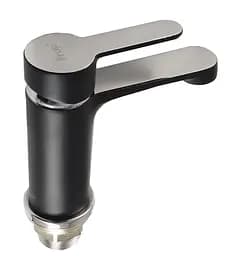 Смеситель для умывальника гайка черный/хром Ø35 Frap 1/10 F1042 Черный матовый