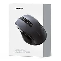 Мишка UGREEN 2.4GHz MU006 Ergonomic, бездротова, 4000dpi., 4кн.,Silence Design, Чорна - мініатюра 6