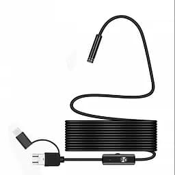 Камера ендоскоп із кабелем на 5 метрів 5 мм USB/micro USB/Type-C з підсвіткою під Android - мініатюра 3