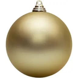 Ялинкова куля Linhai D12 см шампань матовий пластик (891367)
