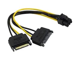 Кабель живлення для відеокарти 6pin Male - 2хSATA Male (S0409) - мініатюра 3