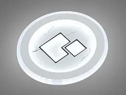 Світильник стельовий LED Diasha 12099, 32W, 3000K, акрил, метал, сучасний стиль, діаметр 20 см, IP20, 1760 лм - мініатюра 2