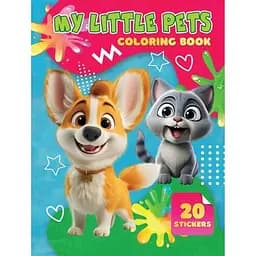 Детская раскраска My Little Pets Jumbi А06012504, 20 наклеек А4