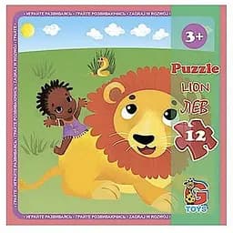 Дитячий пазл G-Toys Зоопарк 12 елементів 20 х 21 см (LZ02)