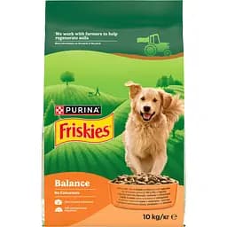 Сухий корм для дорослих собак Friskies Balance з куркою та овочами 10 кг