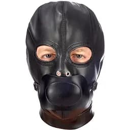 Маска Fetish Tentation Enjoy Pain BDSM Hood With Gag черный