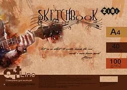 Скетчбук ZB.1486 А4, 40 аркушів