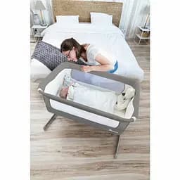 Приставне ліжечко Bebe Confort Calidoo Gray Mist, сіре (2105440210) - мініатюра 3