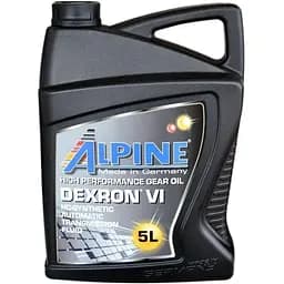 Олива трансмісійно-гідравлічна синтетична Alpine ATF Dexron VI (сумісна D III G/H; D II D/E) 5 л