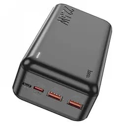 Універсальна зарядна батарея Hoco J101B 30000mAh Astute PD20W+QC3.0 22.5W 2USB Micro/Type-C (Чорний) - мініатюра 3