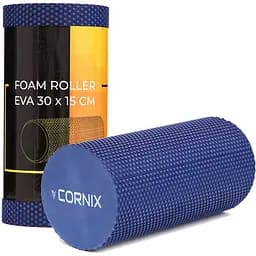 Масажний ролик Cornix EVA+ 30 x 15 см (валик, ролер) XR-0299 Navy Blue