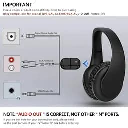 Бездротова гарнітура Jelly Comb Optical 3.5 мм AUX RCA Audio - мініатюра 7