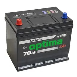 Автомобильный аккумулятор Optima Asia 6СТ-70 (+/-) 12В 70Ач 630А