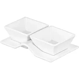 Набір для закусок Ardesto порцеляна 3 предмети білий (AR3750)