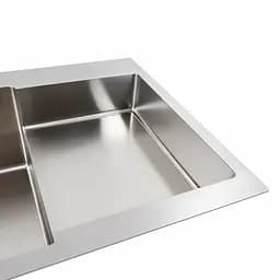 Кухонна мийка 78x50С L нержавійка Platinum Handmade (поглиблена полиця, 3.0/1.0 мм), Нержавіюча сталь - мініатюра 6