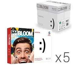 MM BLOOM Essential, Упаковка 5 шт. х 500 аркушів, Блум Есеншіал, Папір офісний, клас С, А4, 80 г/м2