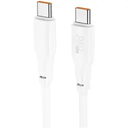 Кабель Hoco X93 Force 100W fast charging data cable Type-C to Type-C 1 м Білий