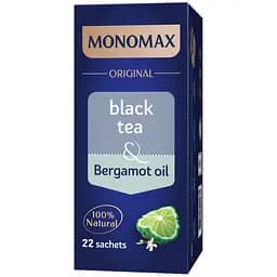 Чай чорний Monomax з маслом Бергамоту 44 г (22 шт. х 2 г) - мініатюра 3