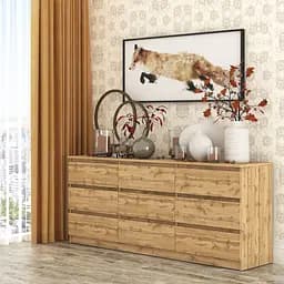 Комод в гостиную MebelStar Нео 9Ш 180x43x75.5 см Дуб тахо (MBS-1329)