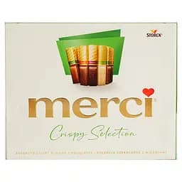 Цукерки Merci асорті з мигдалем шоколадні, 250 г (577325)