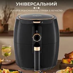 Аерогриль-фритюрниця SOKANY SK-8027 на 6.5 л з терморегулятором, чорний Sokany SK8027 - мініатюра 3