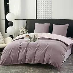 Постільна білизна L&M Home Textiles євро розмір з вареної бавовни не вимагає прасування 100% бавовна 200х230 см Ліловий Туреччина - мініатюра 2