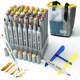 Спиртовые маркеры Arrtx OROS ASM-03YL 40 цветов, желтые оттенки