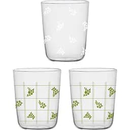 Уцінка. Набір низьких склянок Concept Glass Флора 430 мл 3 шт.  (CG3-40821)