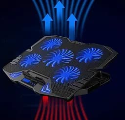 Охолоджувальна підставка для ноутбука 15.6 дюйма Ice Coorel K-5 Led Blue 5xfans - мініатюра 6