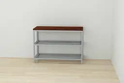 Банкетка універсальна Ferrum-decor Слайм 45x63x26 сірий ДСП Венге 16мм (FRD-105511) - мініатюра 5