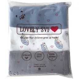 Набір пелюшок органічних Lovely Svi 3 шт – м’які, дихаючі, розмір ХL- 110 x 115 см Їжачки (100125) - мініатюра 5