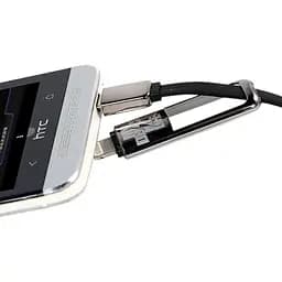 Кабель Remax Transformers 2 в 1 Micro-USB + лайтинг iphone 6, 7, 8 X, 2 головы