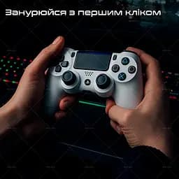 Бездротовий геймпад Sony DualShock 4 White для PS4/PC/Смартфону - мініатюра 7