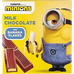 Шоколад Любімов Kids молочний з начинкою та банановим кранчем 50 г