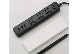 Подовжувач XiaomiXiaomi Power Strip (3 розетки + 3 USB-port) Black (XMCXB01QM) (NRB4028CN) - мініатюра 3