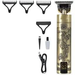 Машинка для стрижки волосся XPRO VGR-076 професійна бездротова з насадками жовта (41247-076_459)