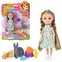 Дитячий ігровий набір Rainbow High Bambi з лялькою 618-18, 3 кролика, морква, аксесуари - мініатюра 4
