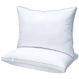 Подушка пух Cosas Feather антиалергенна 50x70 см білий (Pillow_50x70_Fluff_BKGreen) - мініатюра 6