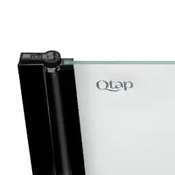 Шторка для ванни Qtap Standard BLM407513APL скло Pear 6 мм, 75x130 см, ліва, Ліва, матовий, Черный матовый - мініатюра 4