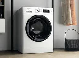 Прально-сушильна машина Whirlpool фронтальна , 8(6)кг, 1400, A, 60см, дисплей, пара, інвертор, білий (FFWDB864349BVUA) - мініатюра 2