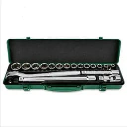 Комплект головок з тріскачкою 1/2, 18 од. Toptul hoz0007868