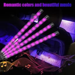 Підсвітка автомобільна LED RGB, з мікрофоном, пультом і підключенням у прикурювач 12V - мініатюра 2