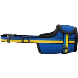 Намордник для собак Waudog Nylon Colors of freedom, пластиковий фастекс XL (35-43 см) (353-4020) - мініатюра 2